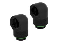 CORSAIR Hydro X Series 90° Rotary Adapter Kølevæske system tilpasning 2-pack Sort