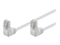 goobay CAT 5e Foldet uskærmet snoet par (F/UTP) 25cm Netværkskabel Hvid