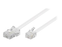goobay Telefonkabel 10m Hvid
