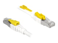DeLOCK Secure CAT 6a Afskærmet parsnoet (STP) 5m Patchkabel Hvid