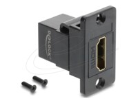 Delock Panel Mount HDMI female to female 4K black