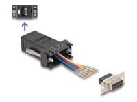 DeLOCK Assembly Kit Seriel adapter Sort
