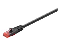 goobay CAT 6 Ikke afskærmet parsnoet (UTP) 40m Patchkabel Sort