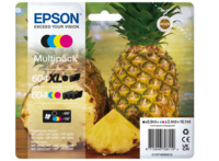 Epson 604XL Multipack Sort Gul Cyan Magenta Blæk C13T10H94010