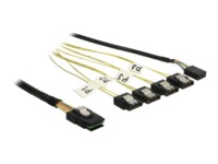DeLOCK Seriel ATA/SAS-kabel Sort 50cm