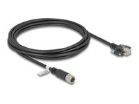DeLOCK CAT 6a S/FTP 3m Netværkskabel Sort