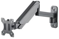 Manhattan TV & Monitor Mount, Wall, Spring Arm, 1 screen, Screen Sizes: 17-32', Black, VESA 75x75 to 100x100mm, Max 8kg, Height Adjustable Swivel Arm (3 pivots), Lifetime Warranty