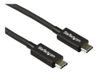 StarTech.com 2.6ft (80cm) Thunderbolt 3 Cable, 40Gbps, 100W PD, 4K/5K Video, Thunderbolt-Certified, Compatible w/ TB4/USB 3.2/DisplayPort Thunderbolt kabel 80cm Sort