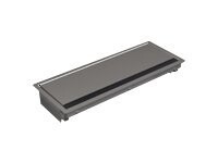 Bachmann CONI built-in frame long Strøm strip flush monteringsboks Sort