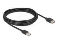 Delock USB forlængerkabel 5m Sort