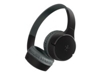Belkin SoundForm Mini Trådløs Kablet Hovedtelefoner Sort