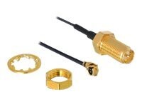 DeLOCK HF Antenna Connection for Installation 50cm Antennekabel Sort