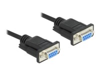Delock Serielt kabel 1m Sort