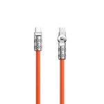 DUDAO L24CC 120W USB-C - USB-C Cable USB-C to USB-C 1m Orange