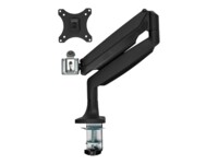 StarTech.com Desk Mount Monitor Arm, Heavy Duty Ergonomic VESA Monitor Arm, Single Display up to 9kg, Full Motion, Height Adjustable, Articulating, Aluminum, C-Clamp/Grommet, Black - Small Footprint Design (ARMPIVOTHDB) Monteringssæt LCD display 13.1'-32'
