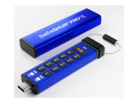 iStorage datAshur PRO+ C 256GB USB 3.2 Gen 1 USB stick Blå