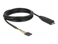 Delock USB / serielkabel 2m Sort