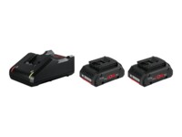 Bosch Starter Set 2 x ProCORE18V 4.0Ah + GAL 18V-40 Professional Adapter