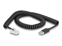 Delock Stregkodescannerkabel 2m Sort