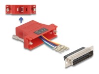 DeLOCK Assembly Kit Seriel adapter Rød