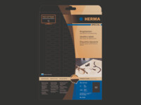 HERMA Special Permanent selvklæbende matte uigennemsigtige juvelpapirmærkater 49 x 10 mm 1500etikette(r)