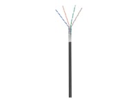goobay CAT 5e Foldet uskærmet snoet par (F/UTP) 100m Bulkkabel Sort