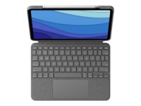 Logitech Combo Touch Tastatur og folio-kasse 16-niveau Kabling Fransk Apple 12.9-inch iPad Pro (5. generation)