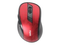 Rapoo M500 Silent Sort Rød Mus