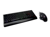 Inter-Tech KC-3000 Tastatur og mus-sæt Regnbue Kabling