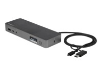 StarTech.com USB-C & USB-A Dock, Hybrid Universal Laptop Docking Station with Dual Monitor Display 4K 60Hz HDMI & DisplayPort, 60W Power Delivery, Gigabit Ethernet, Windows, Mac Chrome - 4K USB Type-C Dock (DK30C2DPPDUE) USB-C Dockingstation