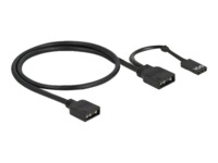 Delock RGB LED-kabel 50cm Sort