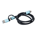 i-Tec USB Type-C kabel 1m Sort