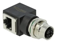 DeLOCK CAT 6a Netværksadapter Sort