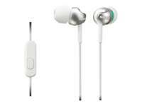 Sony MDR EX110AP Kabling Øreproptelefoner Sølv Hvid