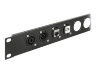 Delock D-Type Module 3.5 mm 3 pin stereo jack to solder connector Sort
