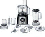 Bosch MultiTalent 3 MCM3501M Køkkenmaskine Børstet rustfrit stål/sort