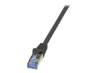 LogiLink PrimeLine CAT 6a SFTP, PiMF 1.5m Patchkabel Sort