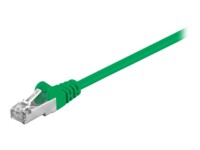 goobay CAT 5e Foldet uskærmet snoet par (F/UTP) 15m Patchkabel Grøn