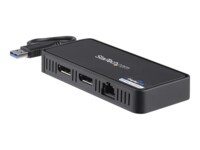 StarTech.com USB 3.0 - Dual Monitor USB Type-A Laptop - DisplayPort 4K 60Hz & - 1' (30cm) cable Dockingstation