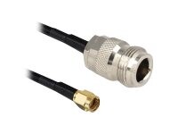 DeLOCK 3m Antennekabel Sort