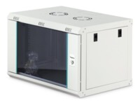 Szafa Digitus Szafa sieciowa wiszaca jednosekcyjna Dynamic 19' 7U, 600x450, szklane drzwi, szary, niezmontowana, 60kg