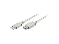 M-CAB USB forlængerkabel 5m Grå