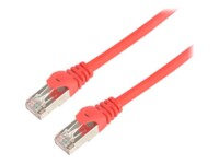 Prokord CAT 6a Kabel med afskærmning med folie og kobberfletning (SFTP 3m Netværkskabel Rød