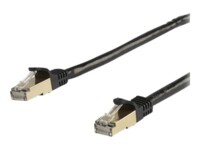 StarTech.com 7 m CAT6a Cable - 10 Category 6a Shielded Snagless RJ45 100W Patch Cord - 10GbE Black UL/TIA Certified CAT 6a Afskærmet parsnoet (STP) 7m Patchkabel Sort