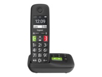 Gigaset E290A Trådløs telefon Ingen nummervisning Sort