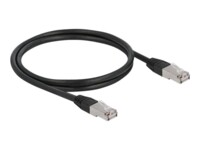 DeLOCK CAT 6a S/FTP 1m Patchkabel Sort