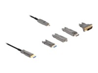 Delock HDMI-kabel 15m Sort