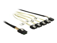 DeLOCK Seriel ATA/SAS-kabel Sort 1m