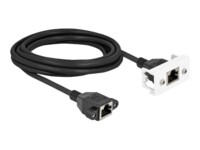 DeLOCK CAT 6a S/FTP 3m Netværkskabel Sort/hvid