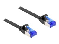 DeLOCK CAT 6a U/FTP 25cm Patchkabel Sort